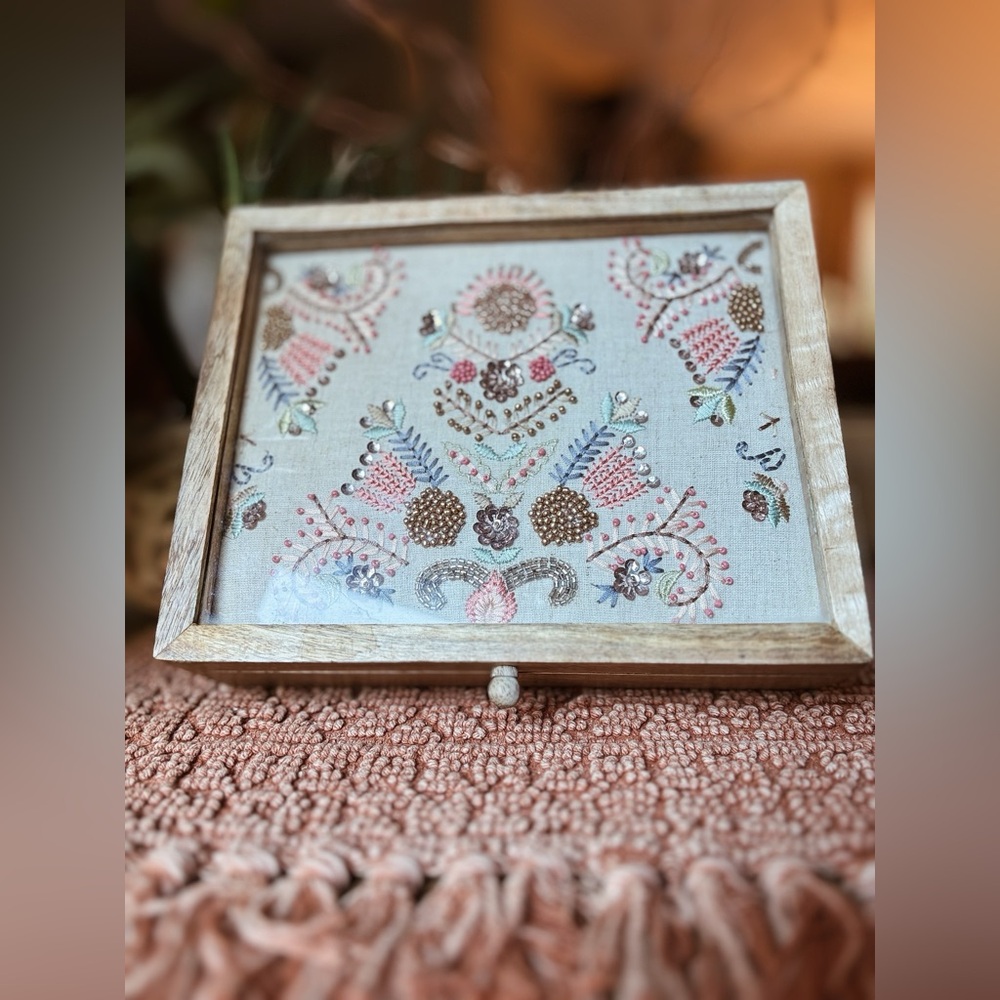 Jewelry Keepsake Wooden Box